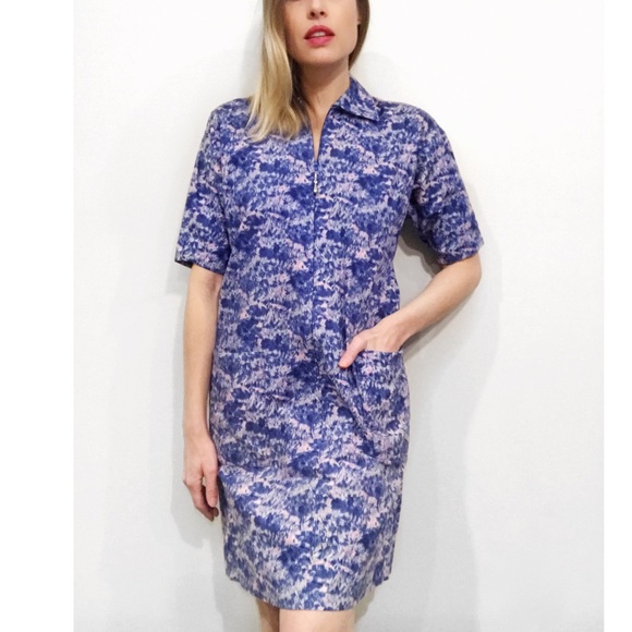 Vintage Dresses & Skirts - $45 ⬇️ [Vintage] Peggy Barker Zip Front Dress